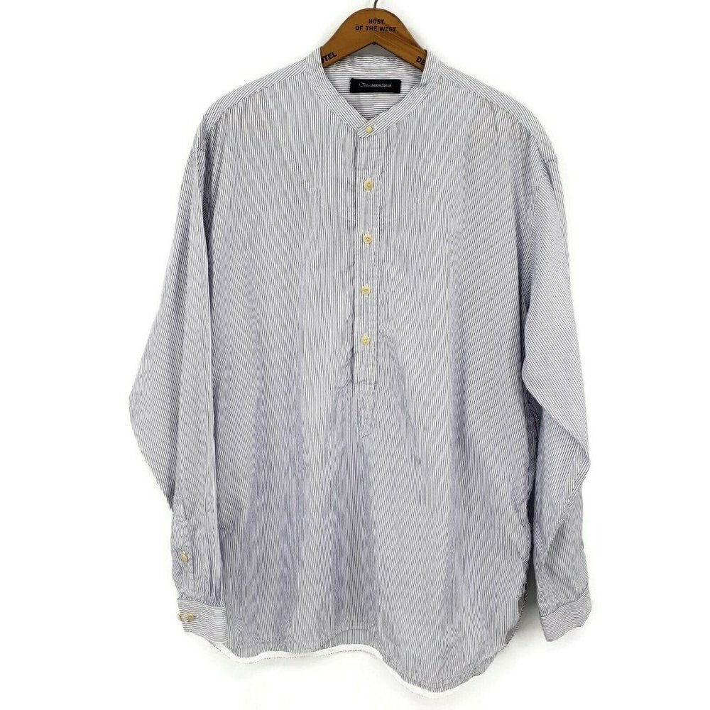New John Undercover Shirt Mens 3 Long Sleeve Side Zippers Jun4404-2